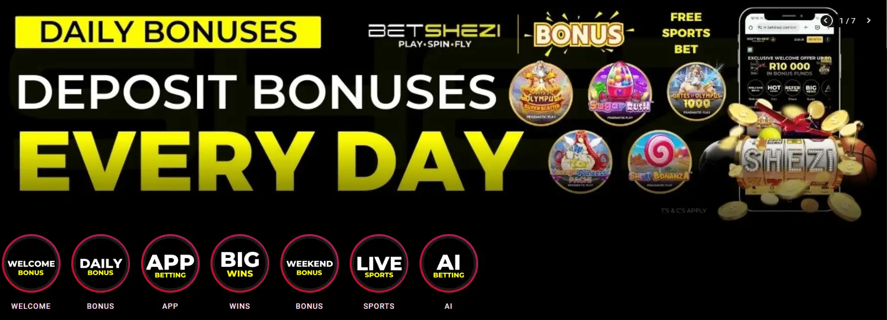Betshezi casino bonuses
